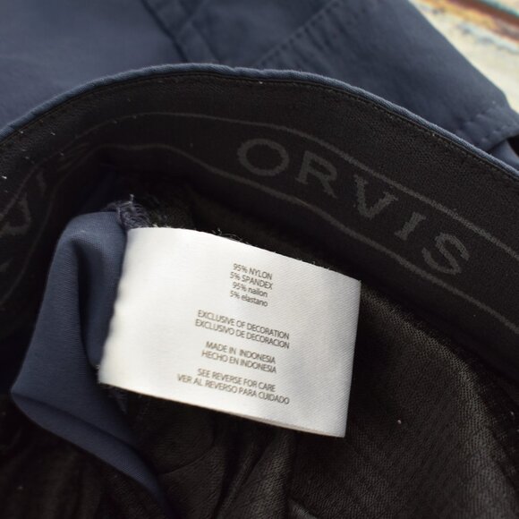 Men's Orvis Voyager Cargo Shorts Fishing 9" Inseam SIZE 40 Blue PRE-OWNED - Picture 10 of 10